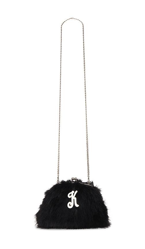 Kim Shui Ks Faux Fur Clutch in Black by KIM SHUI