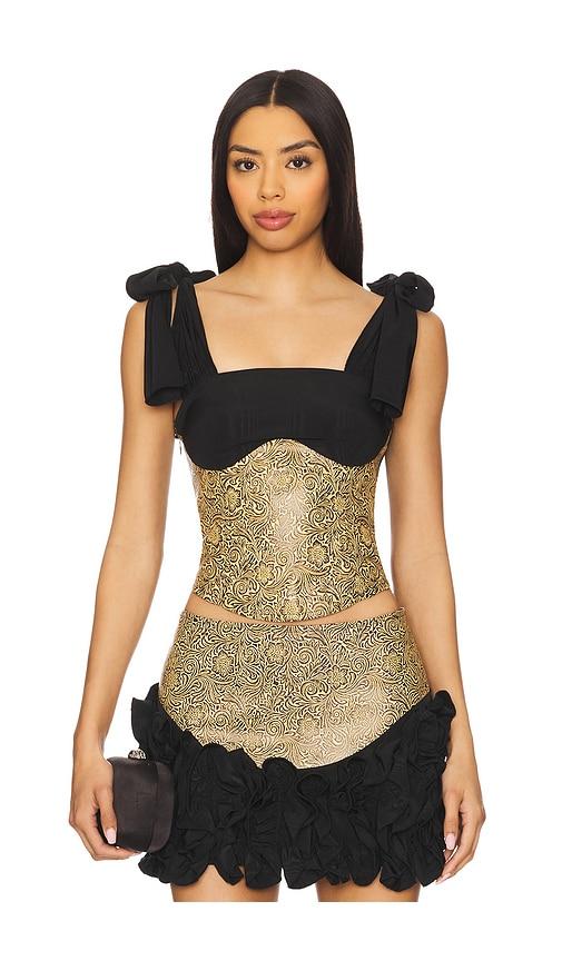 Kim Shui Marcela Combo Top in Black by KIM SHUI