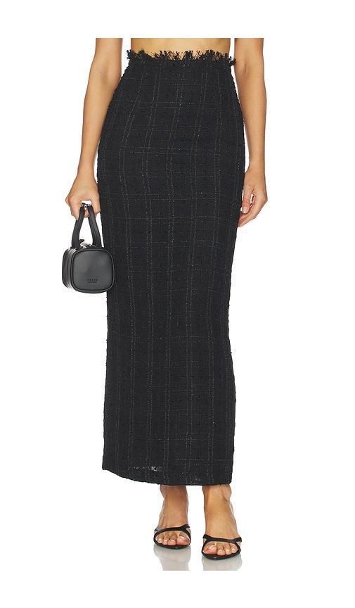 Kimberly Taylor Column Skirt in Black by KIMBERLY TAYLOR