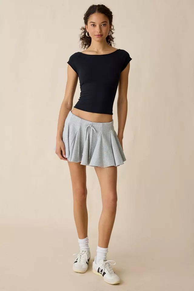 Kimchi Blue Nessa Godet Pleated Sweat Mini Skort by KIMCHI BLUE