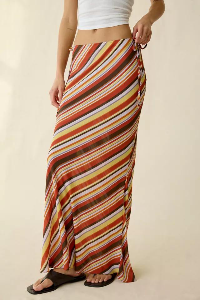Kimchi Blue On The Side Cutout Tie Maxi Skirt by KIMCHI BLUE