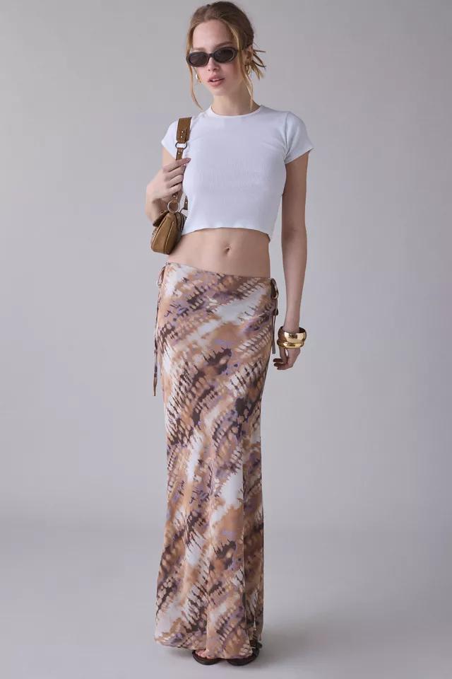 Kimchi Blue On The Side Cutout Tie Maxi Skirt by KIMCHI BLUE