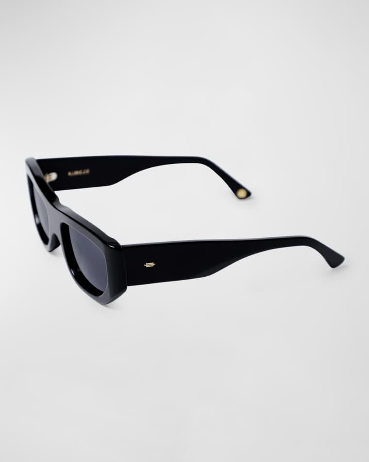 Concept 1 Black Acetate Cat-Eye Sunglasses by KIMEZE