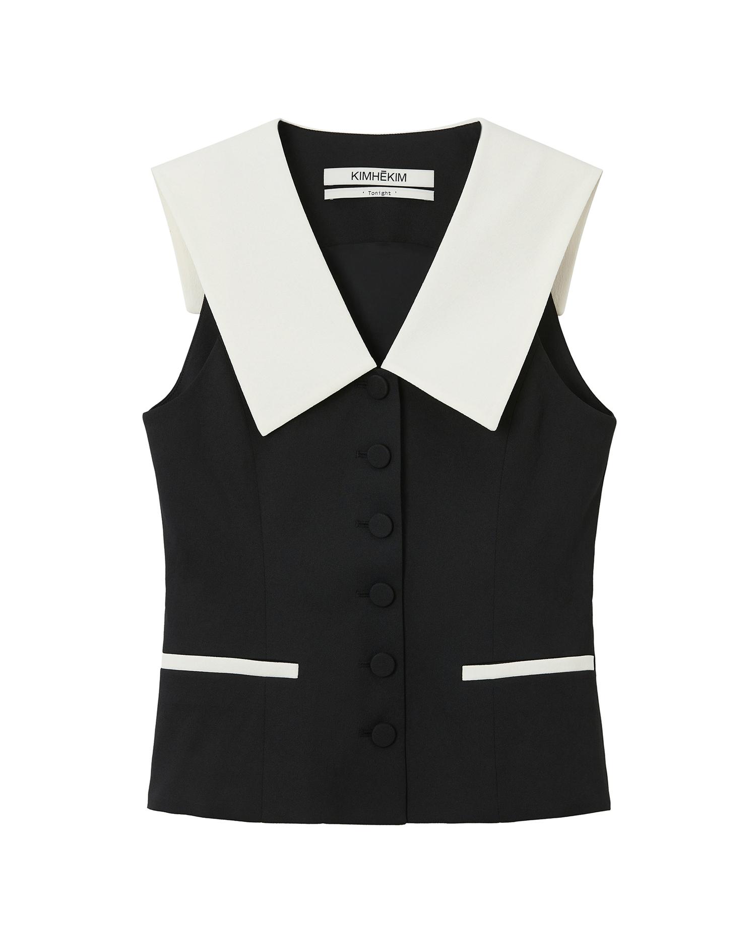 Malevich sailor collar vest by KIMHEKIM