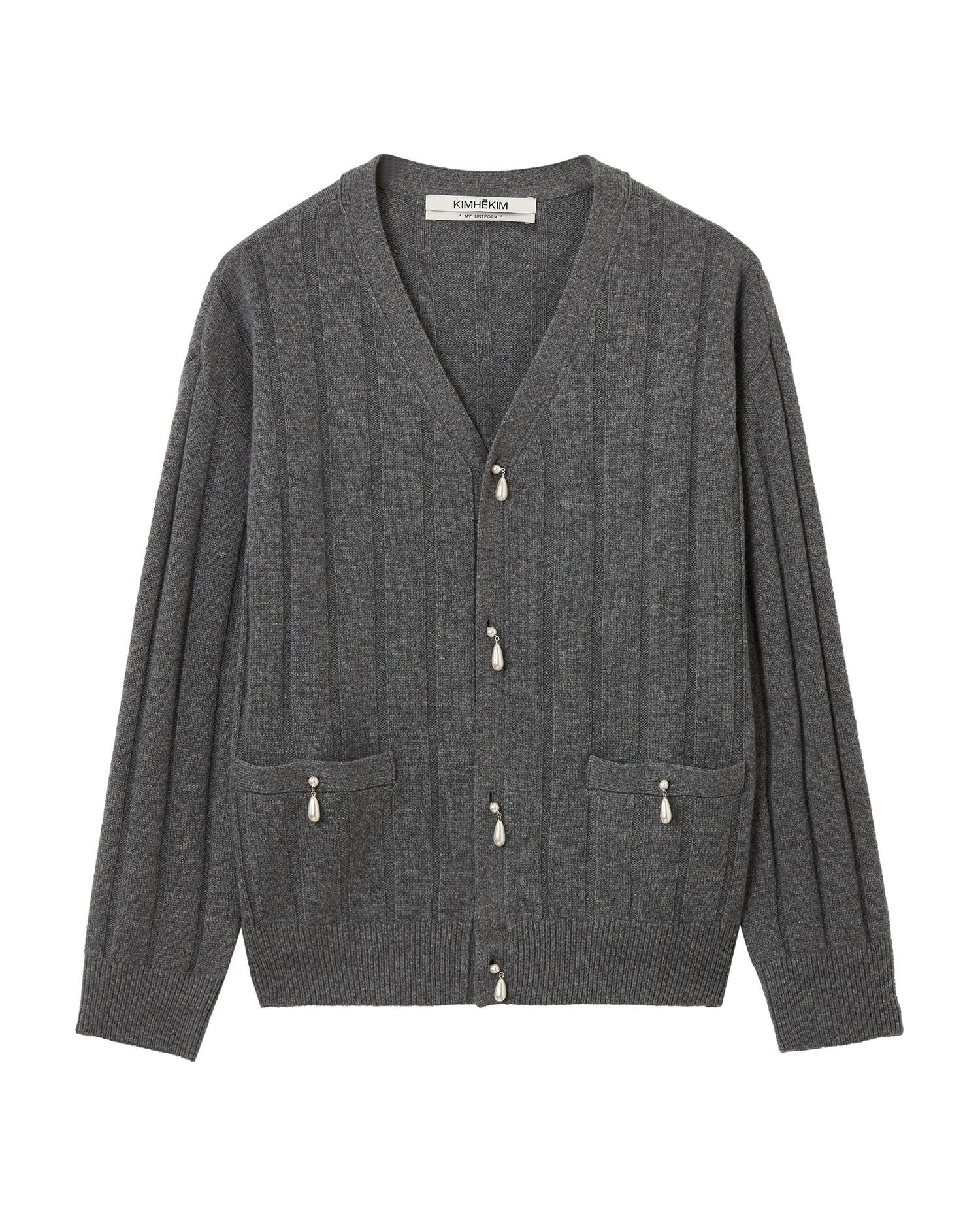 V-neck cardigan by KIMHEKIM