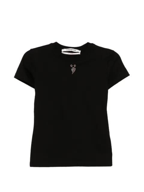 heart-charm T-shirt by KIMHEKIM