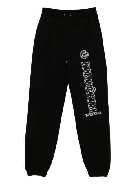 logo-appliqué track pants by KIMHEKIM