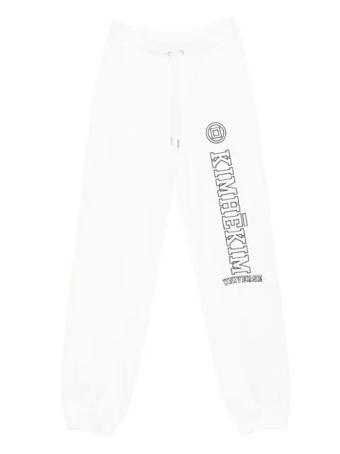 logo-appliqué track pants by KIMHEKIM
