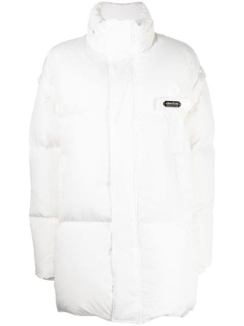 logo-plaque puffer jacket by KIMHEKIM