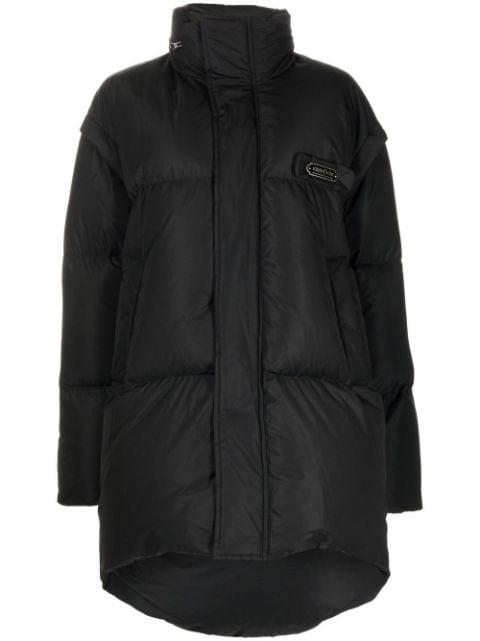 logo-plaque puffer jacket by KIMHEKIM