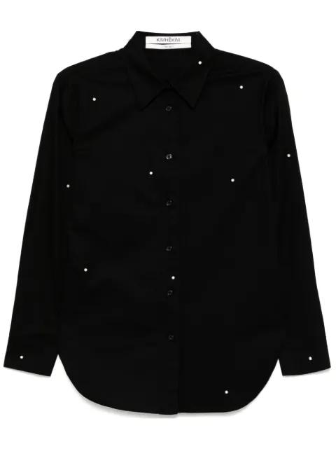 pearl-embellished shirt by KIMHEKIM