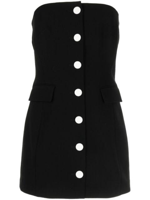 strapless wool-blend minidress by KIMHEKIM