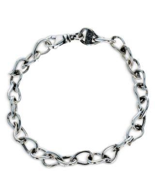 King Baby Studio Men's Sterling Silver Wild West Buffalo Paisley Link Bracelet by KING BABY STUDIO