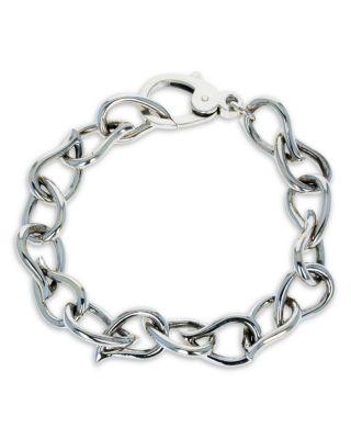 Men's Sterling Silver Wild West Buffalo Paisley Link Bracelet by KING BABY STUDIO