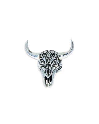 Men's Sterling Silver Wild West Buffalo Skull Ring by KING BABY STUDIO