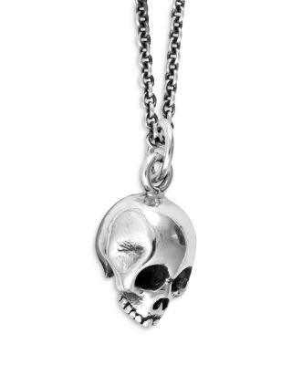 Micro Skull Pendant Necklace by KING BABY STUDIO