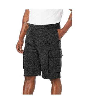 Big & Tall 10" Fleece Cargo Shorts by KINGSIZE