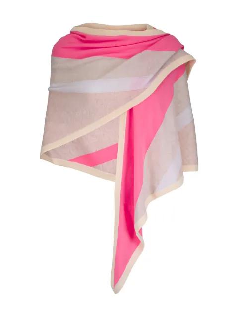 Cameo striped scarf by KINROSS CASHMERE