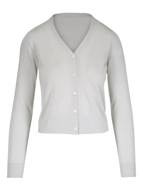V-neck buttoned cardigan by KINROSS CASHMERE