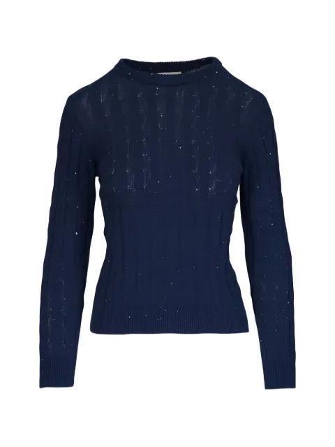 cable-knit crew-neck sweater by KINROSS CASHMERE