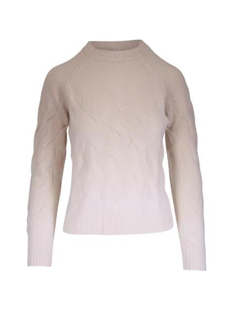 cable-knit gradient sweater by KINROSS CASHMERE