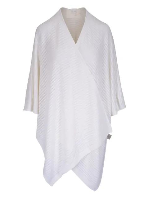linen poncho by KINROSS CASHMERE