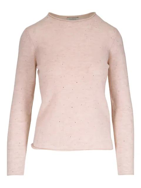 round-neck long-sleeve sweater by KINROSS CASHMERE