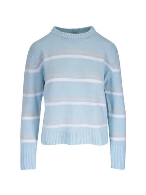 striped crew-neck sweater by KINROSS CASHMERE