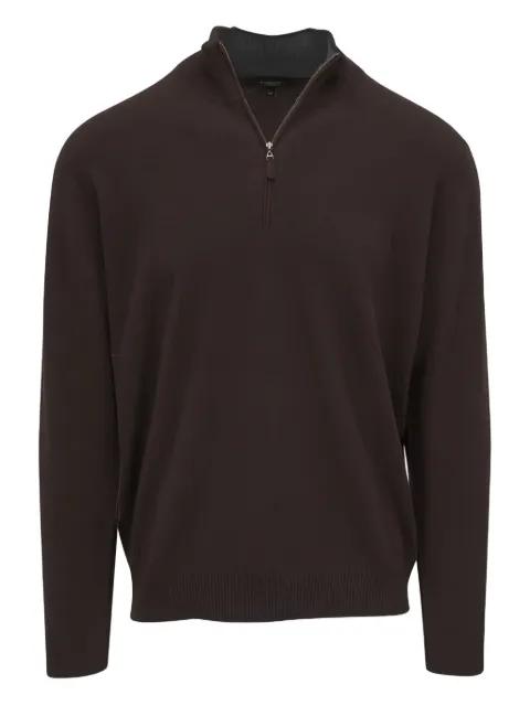 zip closure sweater by KINROSS CASHMERE
