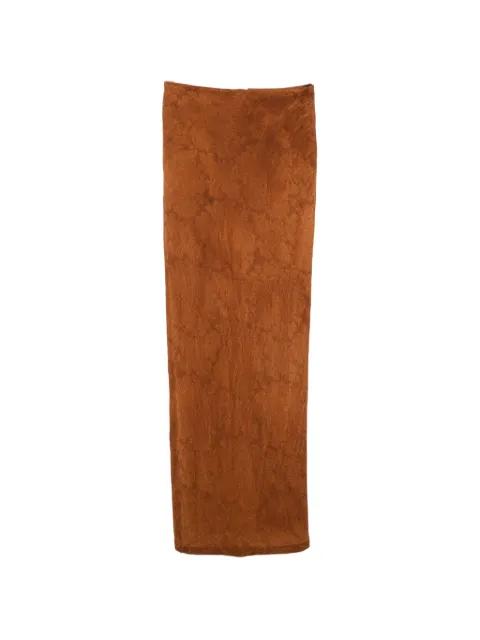 natural-dye maxi skirt by KINYAN LAM
