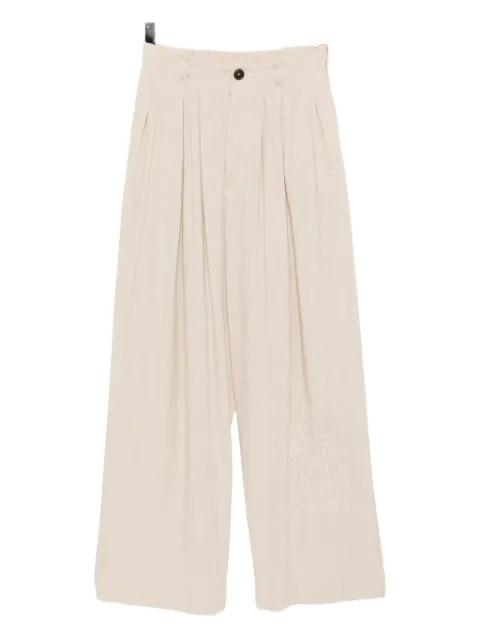 pleated trousers by KINYAN LAM