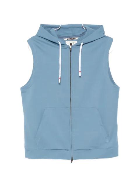 Wazel zip-up sleeveless hoodie by KIRED