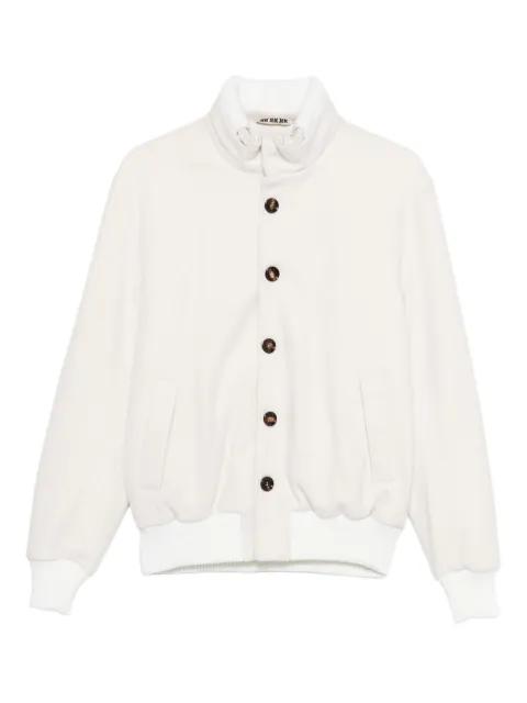 button-fastening bomber jacket by KIRED