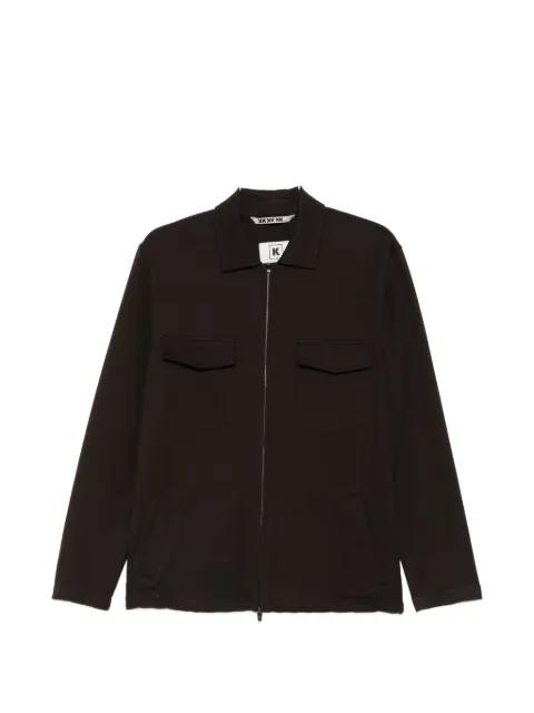 flap pocket zip jacket by KIRED