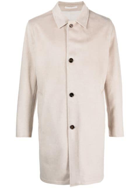 single-breasted midi coat by KIRED