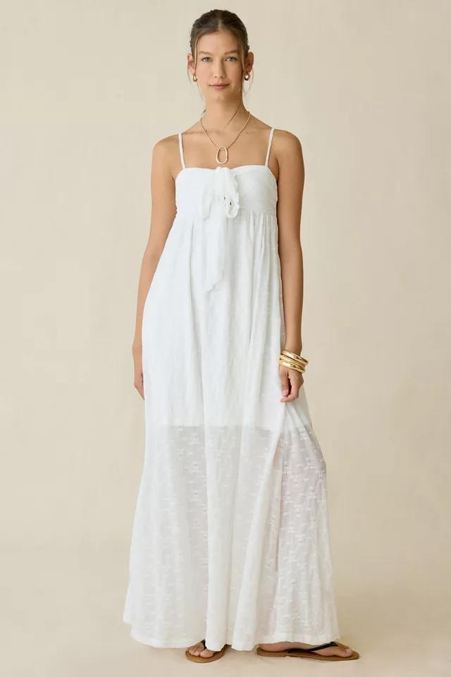 Kiss The Sky Juniper Lace Tie-Front Trapeze Maxi Dress by KISS THE SKY
