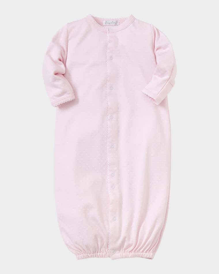 Boy's Dot-Printed Convertible Gown, Size Preemie-S by KISSY KISSY