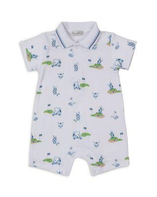 Boys' Golf Print Short Playsuit Romper - Baby by KISSY KISSY