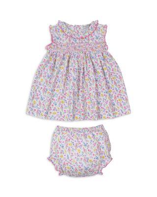 Girls' Smocked Floral Print Dress Set - Baby by KISSY KISSY
