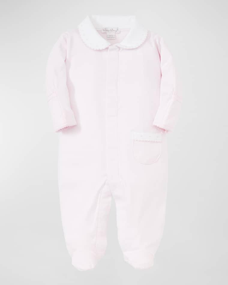 Kid's New Beginnings Collared Footie, Size Premie-9M by KISSY KISSY