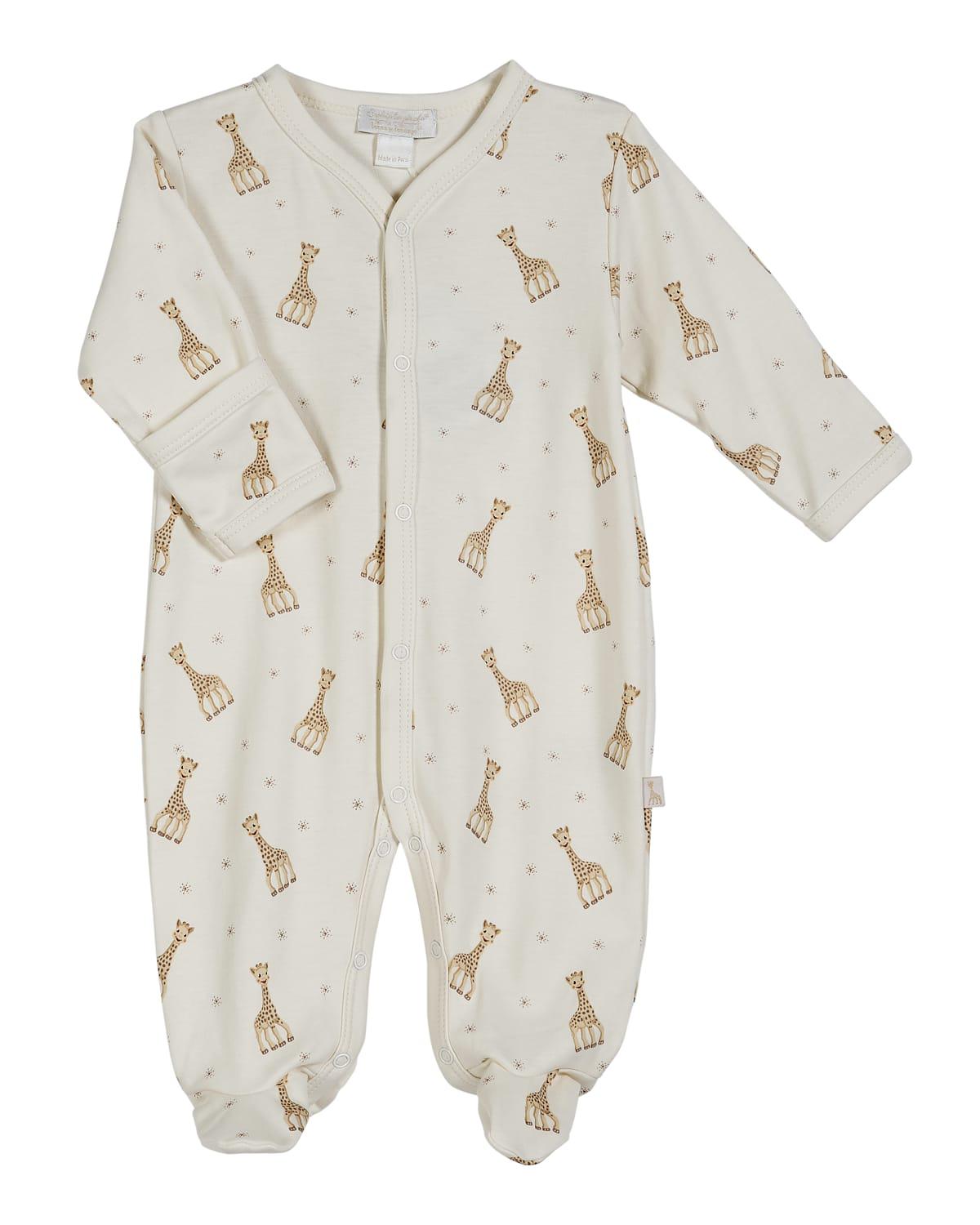 Sophie Giraffe Footie Playsuit, Size Premie-9M by KISSY KISSY