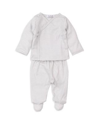 Unisex Cotton Striped Shirt and Footed Pants Set - Baby by KISSY KISSY