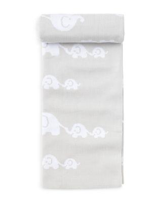 Unisex Elephant-Print Blanket - Baby by KISSY KISSY