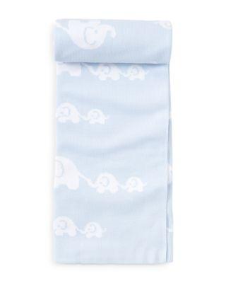 Unisex Elephant-Print Blanket - Baby by KISSY KISSY
