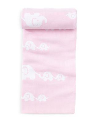 Unisex Elephant-Print Blanket - Baby by KISSY KISSY