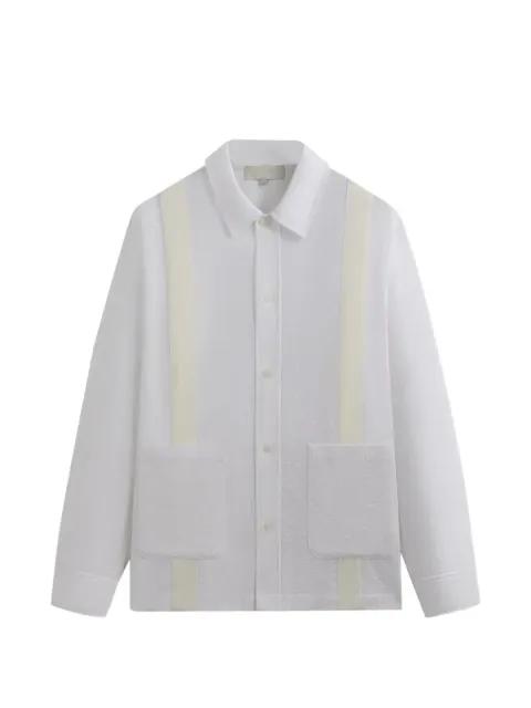 seersucker boxy collared shirt jacket by KITH