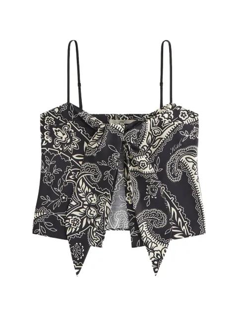 tie paisley sleeveless top by KITH