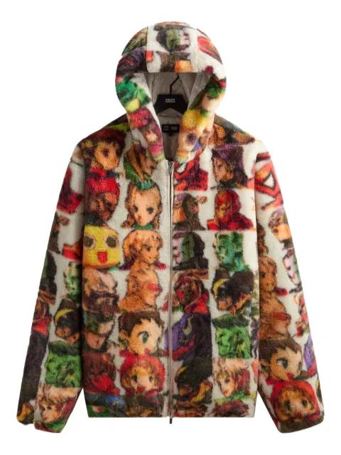 x Marvel xCapcom Fighter faux-fur hoodie by KITH
