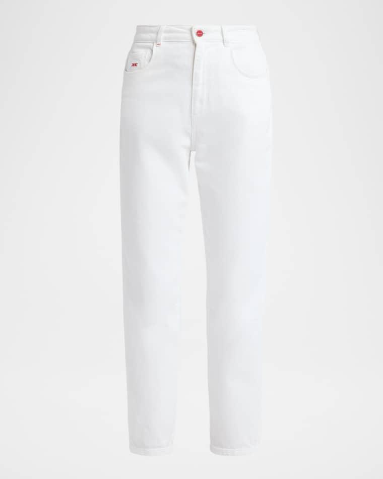 Cotton-Stretch Slim-Leg Ankle Jeans by KITON