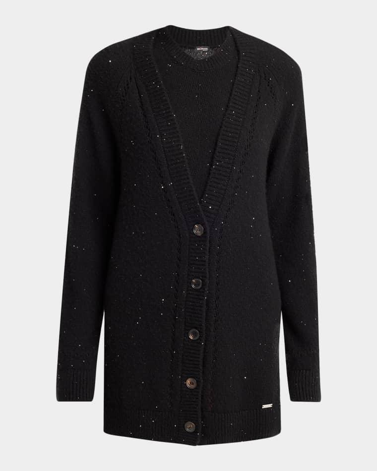 Embellished V-Neck Cashmere Cardigan by KITON